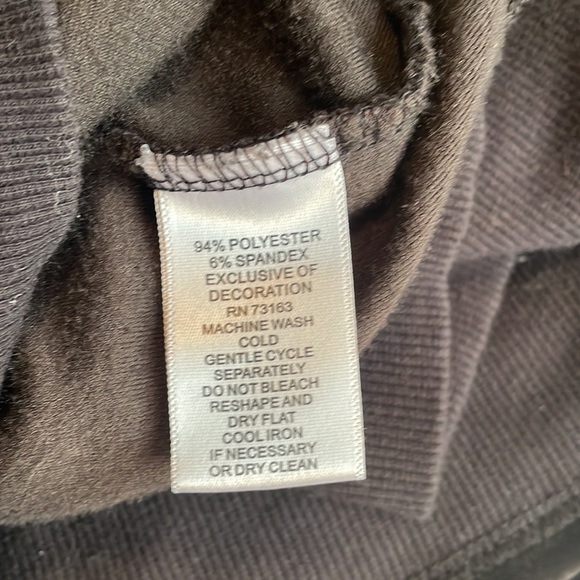 Cable and gauge Solid Velour Black Sweatshirt - Picture 4 of 5